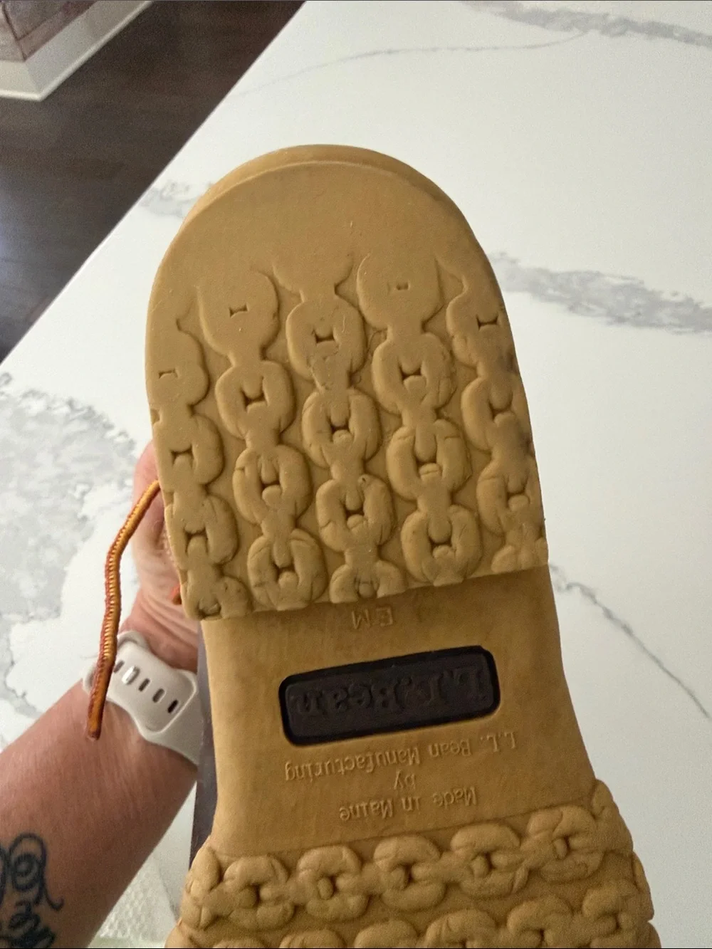 LL Bean duck boots unlined size EM - see description